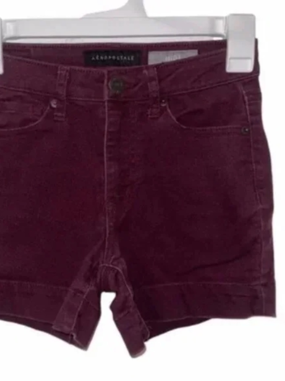 Aeropastle Maroon Midi Shorts